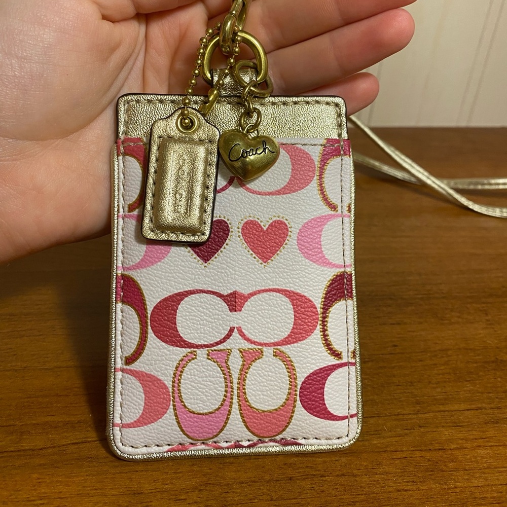 Coach ID lanyard
